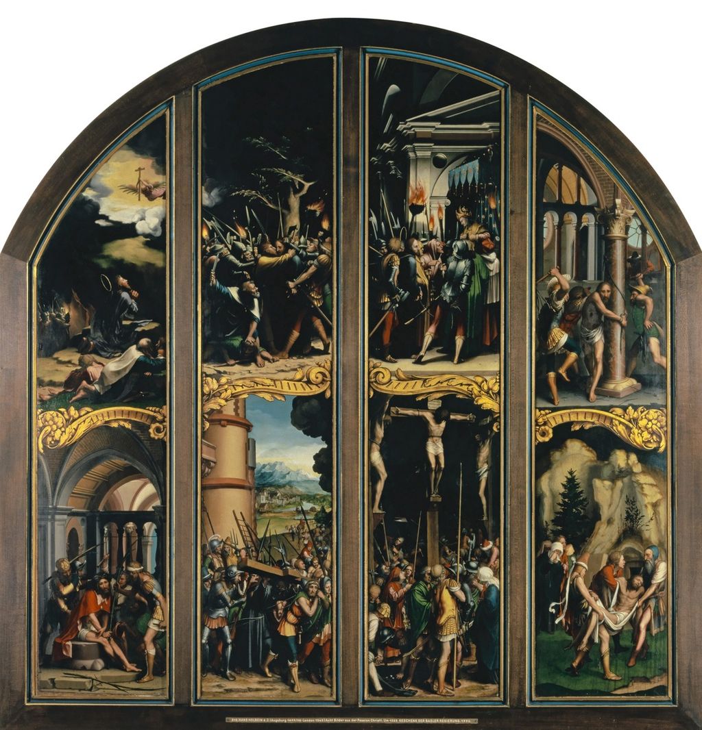 Hans Holbein the Younger, The Passion of Christ, about 1524–26, oil on limewood, 149.5 × 124 cm. Kunstmuseum Basel, gift of the Basel government, inventory 315.